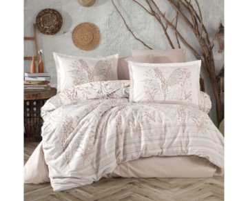 Clasy Ranforce Nevresim Takımı Çift Kişilik Betina V1 Taş