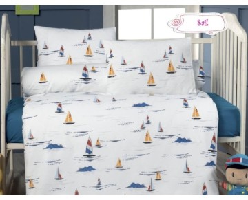 Nevresim Dünyası Patik Bebek Nevresim Takımı Sail