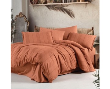 Clasy Çift Kişilik Nevresim Takımı Arakis V2 Kiremit