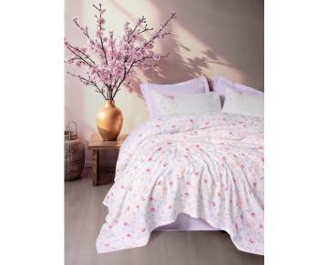 Cotton Box Estiva Çift Kişilik Pike Takımı Winsome Lila