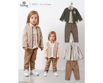 9/24 AY 26613-26613 9/24AYLIK KİNG TRİKO YELEK CEKET DÖRTLÜ TAKIM