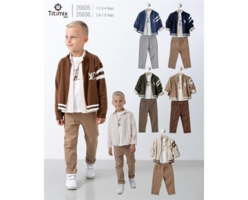 1/4 YAŞ-26605-26605 1/4YAŞ LOUIS VUİTTON DÖRTLÜ TRİKO TAKIM