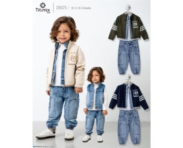 9/24 AY-26625-26625 9/24AYLIK YELEK KOTLU DÖRTLÜ TAKIM