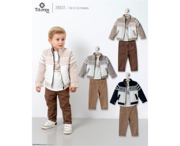 9/24 AY-26631-26631 9/24AYLIK ÖNÜ RİBANALI ÜÇLÜ TAKIM