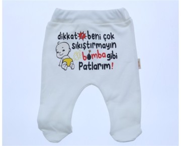 0/9 AY 732807-DIKKAT BOMBA GIBI PATLARIM BASKILI PATIKLI TEK ALT
