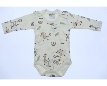 1/3 YAŞ 732602-DIJITAL MAYMUN DESENLI BUYUK UZUN KOLLU BADI