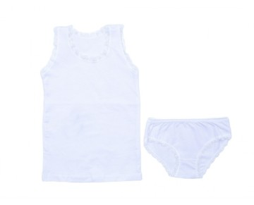 2/11 YAŞ 8660 kız beyaz slip takım