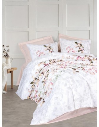 Cotton Box Modeline Ranforce Nevresim Takımı Çift Kişilik Brice Bej