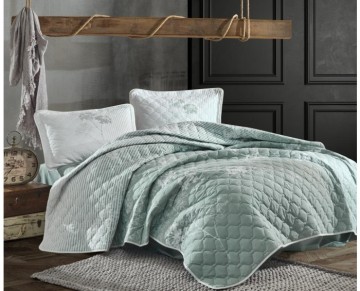 Clasy Çift Kişilik Yatak Örtüsü Luvi v1 Mint