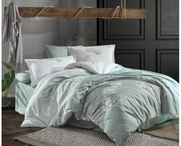 Clasy Ranforce Nevresim Takımı Çift Kişilik Luvi v1 Mint