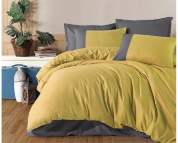 Clasy Butik Serisi Çift Kişilik Nevresim Takımı Pure V7 Sarı