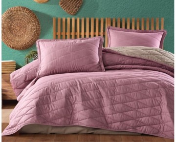 Clasy Çift Kişilik Yatak Örtüsü Lorna v4 Gülkurusu