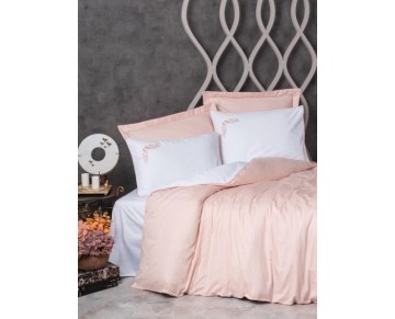 Cotton Box Çift Kişilik Elit Saten Nevresim Takımı Melinda Pembe