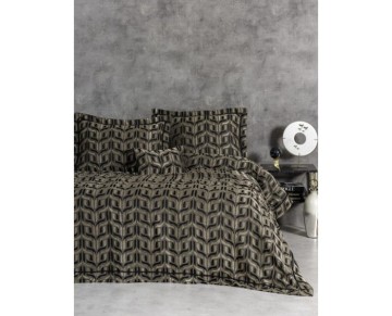 Cotton Box Smart Çift Kişilik Yatak Örtüsü Bertha Antrasit