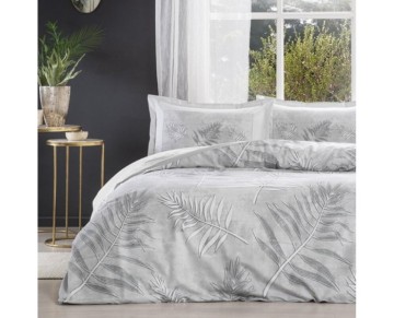 Özdilek Tek Kişilik Ranforce Nevresim Takımı Frunze Gri