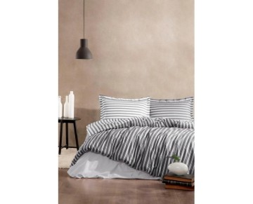 Özdilek Çift Kişilik Ranforce Nevresim Takımı Trioline Antrasit