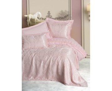 Cotton Box Chi Chi Çift Kişilik Pikeli Nevresim Takımı Silva Pudra