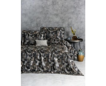 Cotton Box Smart Çift Kişilik Yatak Örtüsü Milan Kahve