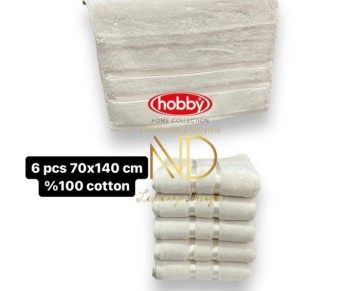 Hobby Dolce Açık Sarı 70x140 6'lı Havlu Seti