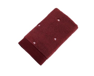 Hobby Lubow Love Fuşya Pudra Nakışlı 70x140 6'lı Havlu Seti