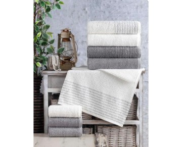 Altınbaşak Jakarlı 4´lü 50x90 El Havlusu Lisa