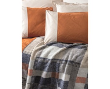 Cotton Box Çift Kişilik Battaniyeli Nevresim Comfy Clement Tarçın