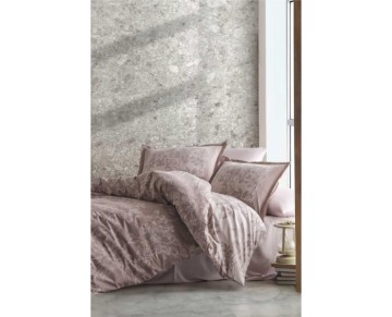 Clasy Saten Çift Kişilik Nevresim Takımı Harrisa V1 Bej