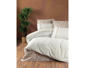 Cotton Box Majestic Seri Çift Kişilik Nevresim Takımı Polite Tarçın