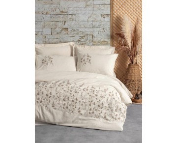 Cotton Box Cotton Keten Çift Kişilik Nevresim Takımı Hemera