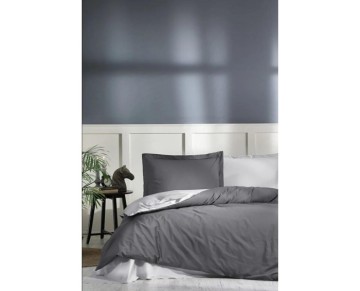 Özdilek Çift Kişilik Ranforce Nevresim Takımı Colourist Gümüş Antrasit