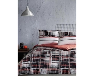 Özdilek Çift Kişilik Ranforce Nevresim Takımı Cuadrado Turuncu