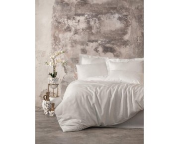 Cotton Box Çift Kişilik Smart Bambu Saten Nevresim Takımı Beyaz