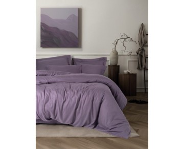 Cotton Box Çift Kişilik Nevresim Takımı Tensel Craft Mürdüm