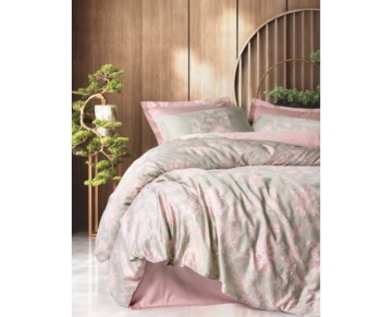 Cotton Box Betula Pudra Saten Nevresim Takımı Çift Kişilik