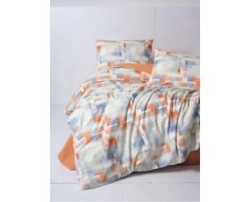 Cotton Box Flanel Nevresim Takımı Çift Kişilik Rina Kiremit