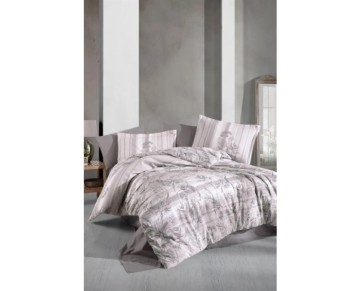 Clasy Ranforce Nevresim Takımı Çift Kişilik Simle v1 Gri