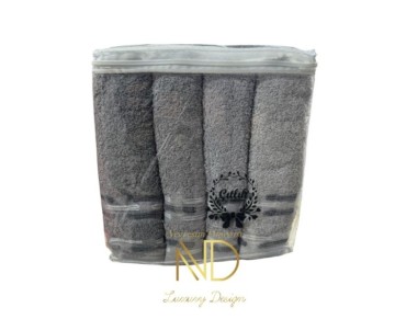 Nevresim Dünyası Basic Gri 4'lü 70x140cm Havlu Seti