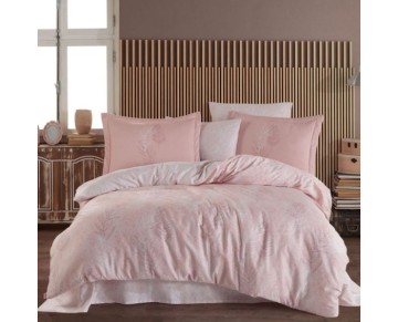 Hobby Çift Kişilik Saten Nevresim Fiona Pudra