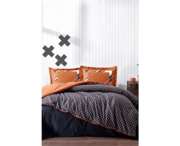 Özdilek Tek Kişilik Ranforce Nevresim Takımı Kudonto Oranj