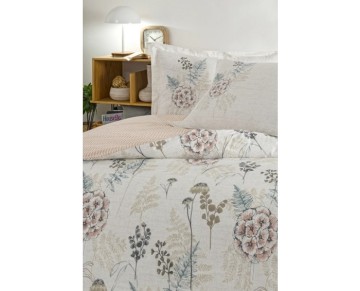 Özdilek Çift Kişilik Ranforce Nevresim Takımı Phlox Krem