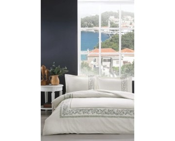 Özdilek Çift Kişilik Ranforce Nevresim Takımı Bordado Krem