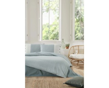 Özdilek Çift Kişilik Ranforce Nevresim Takımı Natural Line Mavi