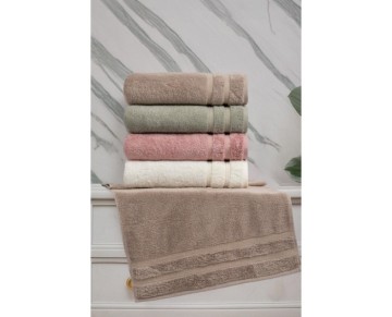 Altınbaşak Jakarlı 4´lü 50x90 El Havlusu Maddy