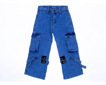 6/10 YAŞ 59793 HILDRED WİDE LEG PAMUKLU KOT PANT