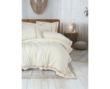 Cotton Box Çift Kişilik Nevresim Takımı Inborn Banded Turuncu 8680108076996