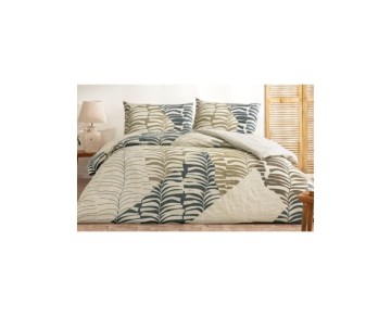 Taç Çift Kişilik Ranforce Nevresim Takımı Ella Kahve