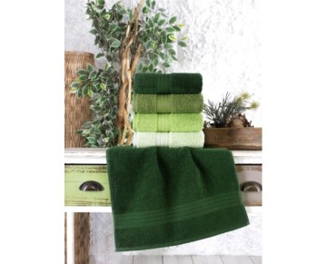 Nevresim Dünyası Pamuk 4'lü Havlu Seti Yeşil (ND) 8741751795179