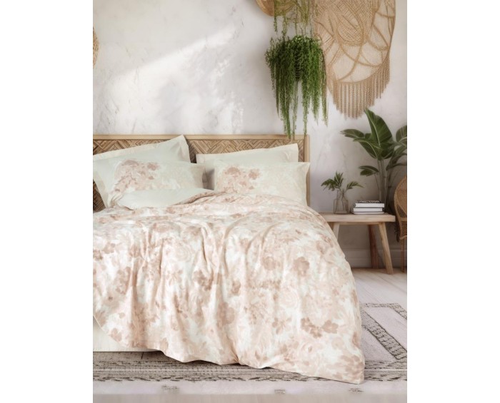 CottonBoxDualTekKişilikNevresimTakımıVestigeBej