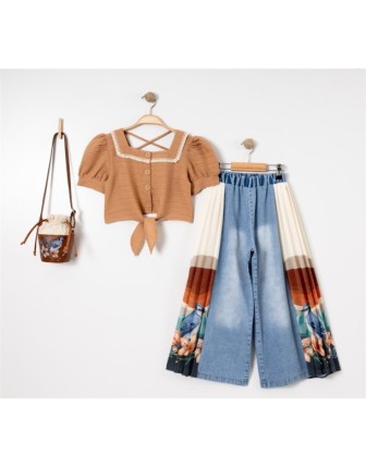 5/8 YAŞ 12005 KIZ KOT PANTOLON TAKIM