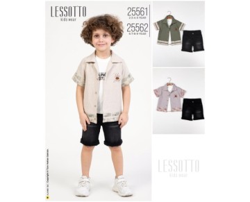 2/5 YAŞ-25561-LÜX gömlekli 3 LÜ takım